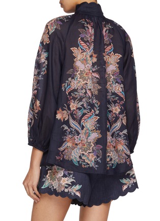 Back View - Click To Enlarge - ZIMMERMANN - Rhiannon Billow Blouse