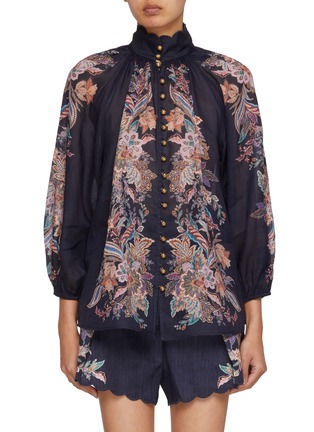 Main View - Click To Enlarge - ZIMMERMANN - Rhiannon Billow Blouse