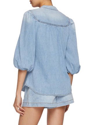 Back View - Click To Enlarge - ZIMMERMANN - Lucky Denim Blouse