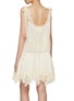 Back View - Click To Enlarge - ZIMMERMANN - Cascadian Lace Cotton Mini Dress