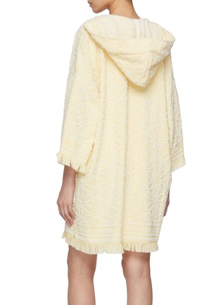 Back View - Click To Enlarge - ZIMMERMANN - Coco Hooded Cotton Towel Mini Dress