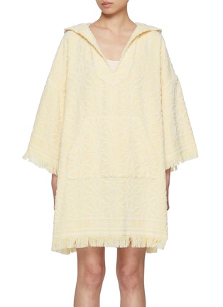 Main View - Click To Enlarge - ZIMMERMANN - Coco Hooded Cotton Towel Mini Dress