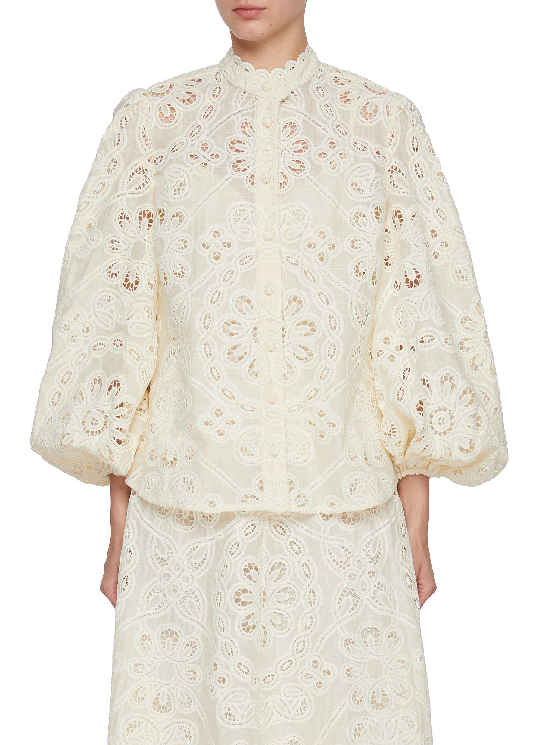 【新品未使用】ロンハーマン　Indian Embroidery Blouse ZIMMERMANN | Rhiannon Embroidered Cotton Blouse | Women