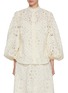 Main View - Click To Enlarge - ZIMMERMANN - Rhiannon Embroidered Cotton Blouse