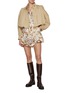 Figure View - Click To Enlarge - ZIMMERMANN - Coco Cuffed Linen Playsuit