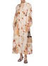 Figure View - Click To Enlarge - ZIMMERMANN - Ascension Plunge Midi Dress