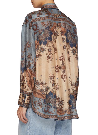 Back View - Click To Enlarge - ZIMMERMANN - Ascension Manstyle Silk Shirt