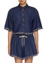 Main View - Click To Enlarge - ZIMMERMANN - Rhiannon Fringe Denim Shirt