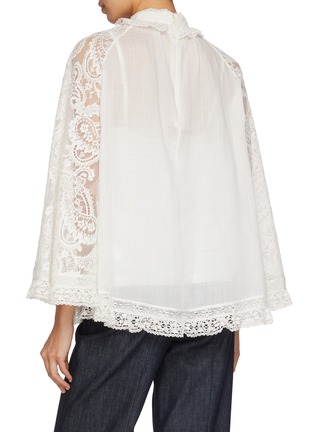 Back View - Click To Enlarge - ZIMMERMANN - Ascension Lace Yoke Blouse