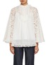 Main View - Click To Enlarge - ZIMMERMANN - Ascension Lace Yoke Blouse