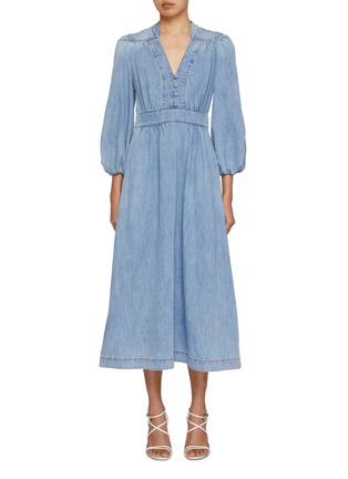 Main View - Click To Enlarge - ZIMMERMANN - Lucky Denim Midi Dress