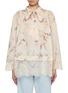 Main View - Click To Enlarge - ZIMMERMANN - Cascadian Lace Tie Neck Blouse