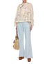 Figure View - Click To Enlarge - ZIMMERMANN - Cascadian Lace Tie Neck Blouse