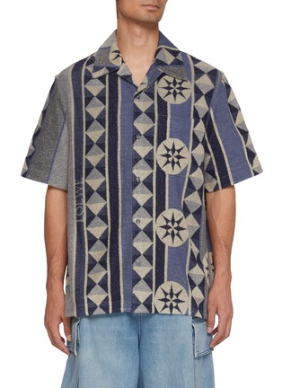Main View - Click To Enlarge - LOEWE - Compass Print Shirt