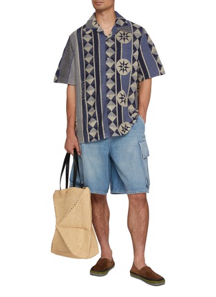 Figure View - Click To Enlarge - LOEWE - Compass Print Shirt