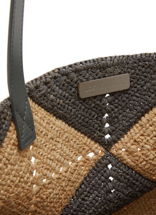 Detail View - Click To Enlarge - LOEWE - XL Puzzle Fold Raffia Tote