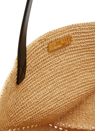 Detail View - Click To Enlarge - LOEWE - Extra Large Puzzle Fold Raffia Tote Bag