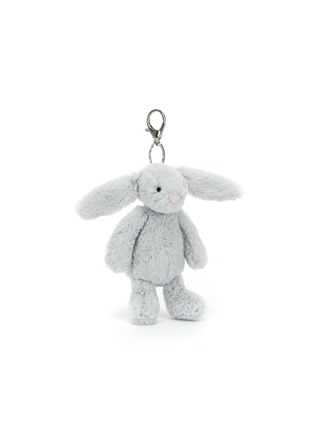 Detail View - Click To Enlarge - JELLYCAT - Bashful Bunny Bag Charm — Silver