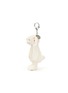 Detail View - Click To Enlarge - JELLYCAT - Blossom Bunny Berry Bag Charm — Cream