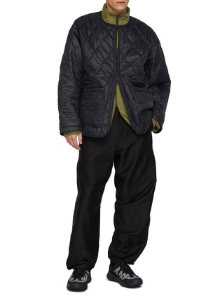 Figure View - Click To Enlarge - GOLDWIN - Reversible Quilted Puffy Wool Blend Jacket