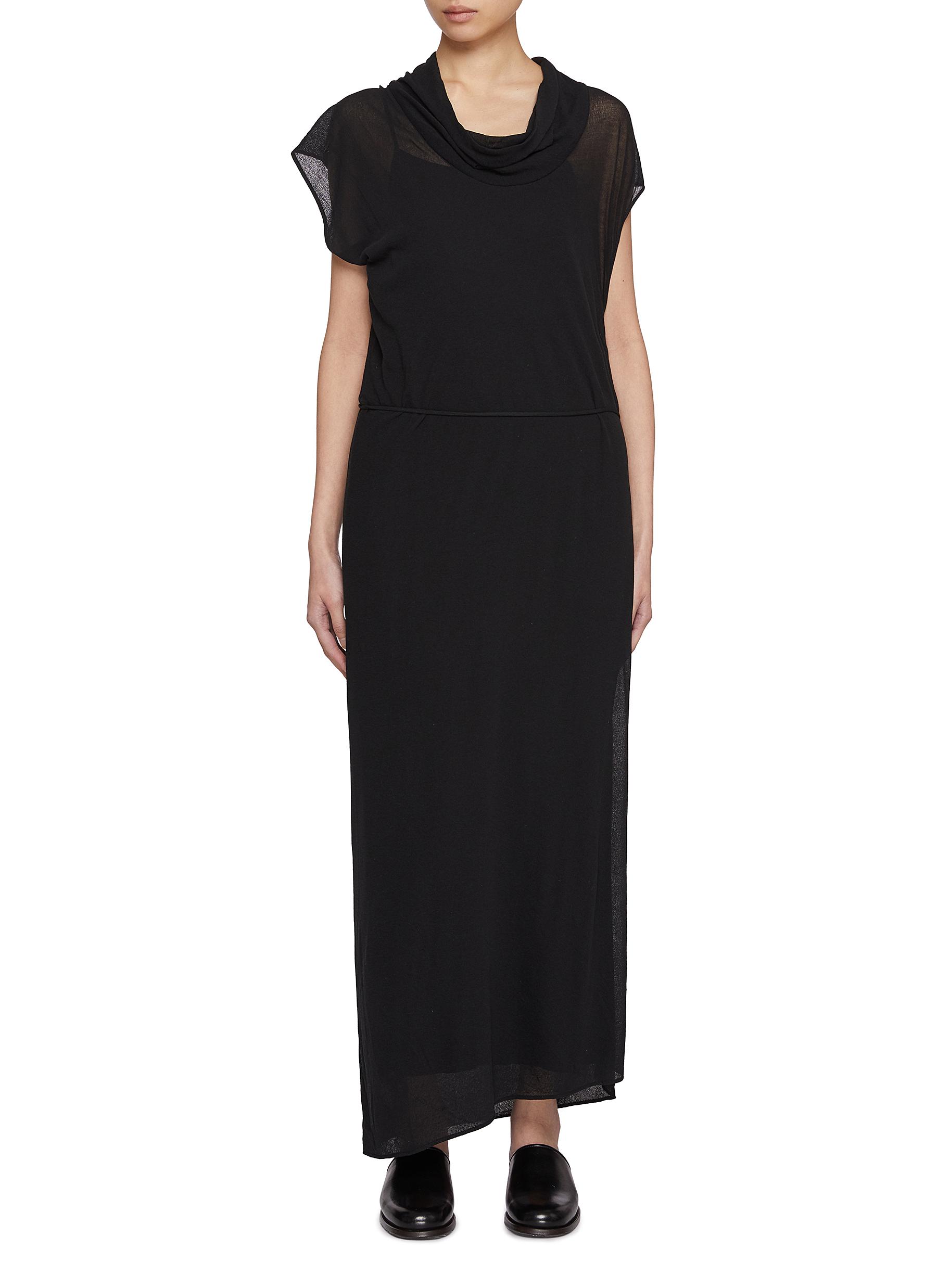 Cielo Draped Cotton Dress