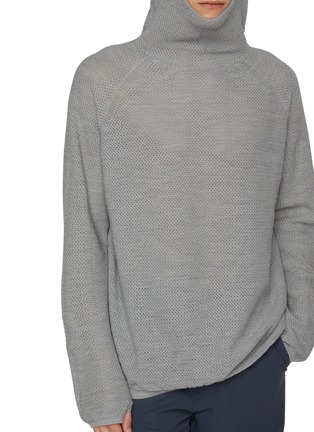  - GOLDWIN - Perforated Wholegarment Wool Blend Knit Top