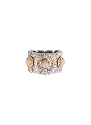 Main View - Click To Enlarge - BUCCELLATI - Blossoms Opal Sterling Silver Eternelle Ring — EU 53