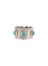 BUCCELLATI Blossoms Agate Sterling Silver Eternelle Ring — EU 52