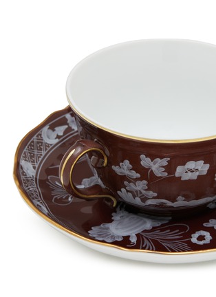  - GINORI 1735 - Oriente Italiano Tea Cup and Saucer Set — Castagna