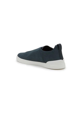  - ERMENEGILDO ZEGNA - Triple Stitch Cotton Linen Men's Sneakers