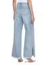 Back View - Click To Enlarge - ALICE 
OLIVIA - Weezy Side Slit Light Wash Jeans