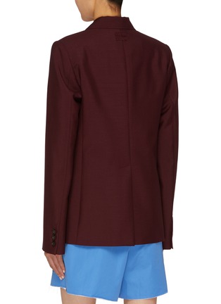 Back View - Click To Enlarge - MIU MIU - Single Breasted Mohair Wool Blazer