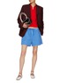 Figure View - Click To Enlarge - MIU MIU - Single Breasted Mohair Wool Blazer
