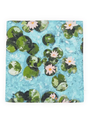 Main View - Click To Enlarge - SUMMERILL & BISHOP - Water Lily Linen Napkin