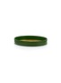 Detail View - Click To Enlarge - SUMMERILL & BISHOP - Gold Leaf Passiflora Round Lacquered Tray