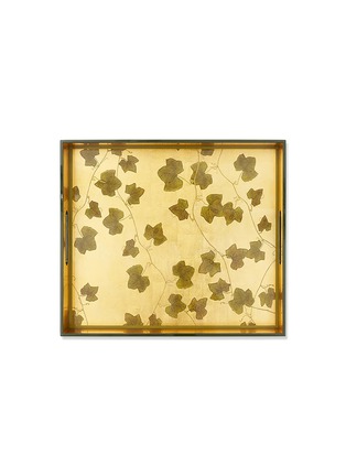 Main View - Click To Enlarge - SUMMERILL & BISHOP - Gold Leaf Ivy Rectangular Lacquered Tray