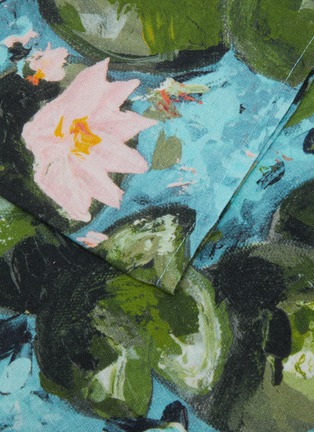 Detail View - Click To Enlarge - SUMMERILL & BISHOP - Water Lily Linen Tablecloth