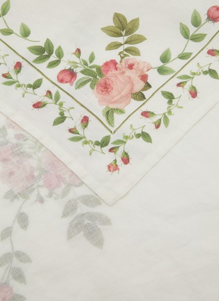 Detail View - Click To Enlarge - SUMMERILL 
BISHOP - X John Derian Rose Trellis Linen Napkin