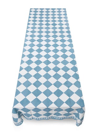  - SUMMERILL & BISHOP - X Claridges Chequered Linen Tablecloth