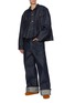 Figure View - Click To Enlarge - SACAI - x Levi's Flared Dark Wash Jacket