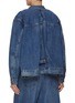 Back View - Click To Enlarge - SACAI - x Levi's Flared Medium Wash Jacket