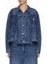 Main View - Click To Enlarge - SACAI - x Levi's Flared Medium Wash Jacket