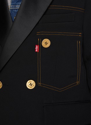  - SACAI - x Levi's Double Breasted Matelassé Twill Jacket