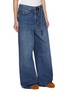 Detail View - Click To Enlarge - SACAI - x Levi's Wide Leg Cuffed Medium Wash Jeans