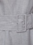  - THOM BROWNE - Tonal University Stripe Boat Neck Linen Cotton Dress