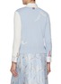 Back View - Click To Enlarge - THOM BROWNE - FunMix Feather Intarsia Pointelle Cotton Cardigan