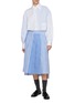 Figure View - Click To Enlarge - THOM BROWNE - FunMix Micro University Striped Poplin Shirt
