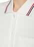  - THOM BROWNE - Sleeveless Pleated Cotton Waffle Knit Polo Dress