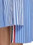  - THOM BROWNE - FunMix Awning Pleated Striped Cotton Poplin Skirt