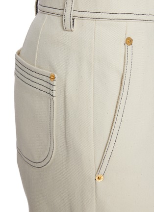  - THOM BROWNE - Wide Leg Selvedge Denim Pants
